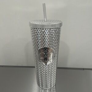Disney Silver Starbucks Cup - 100 Years of Wonder WDW Edition